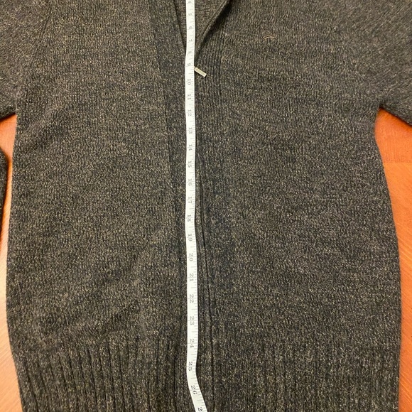Cabin Core Hechter Men’s LARGE Sweater Wool Full Zip Grey - Picture 11 of 12